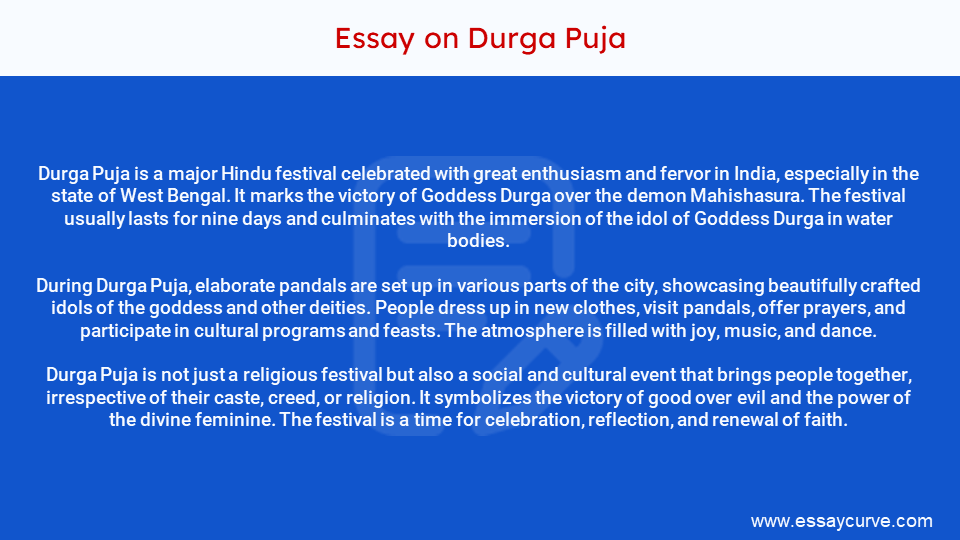Short Essay on Durga Puja