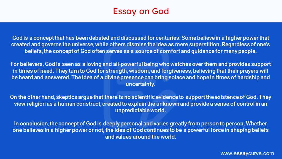 Short Essay on God